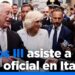 La realeza británica asiste a la cena de Estado ofrecida por el presidente de Italia en Roma