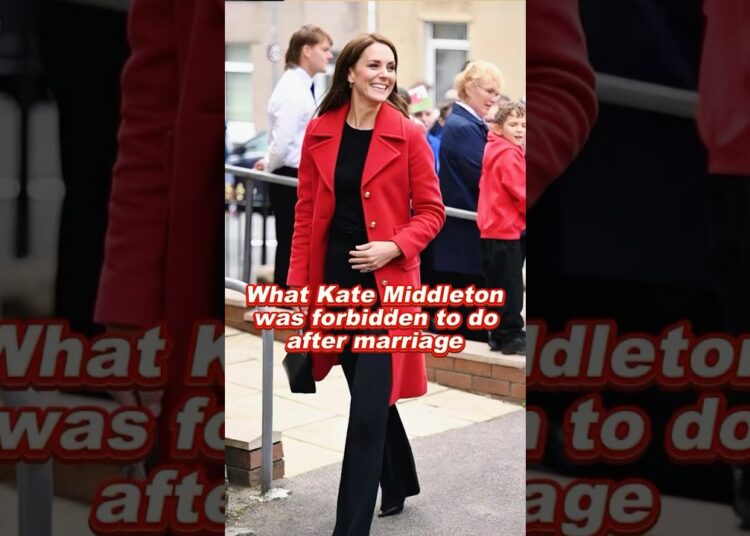 What Kate Middleton was forbidden to do after marriage #PrincessKate #QueenElizabeth #royal