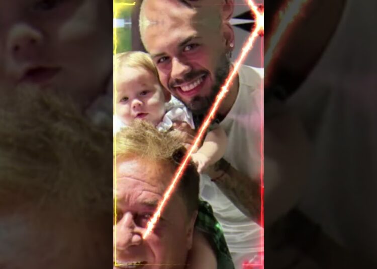 Leonardo posa com filho e neto em momento especial