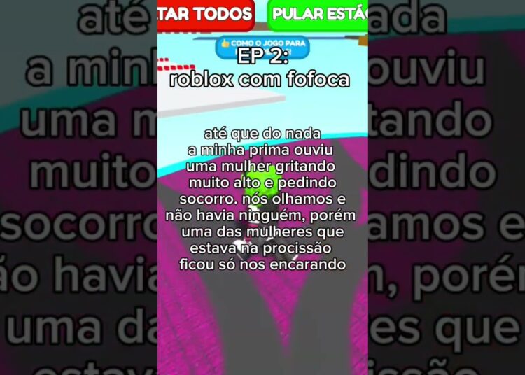 ROBLOX COM FOFOCA EP.2 – RELATO PARANORMAL 👻 #roblox #robloxparkour #fofocas #quaresma2025 #quaresma