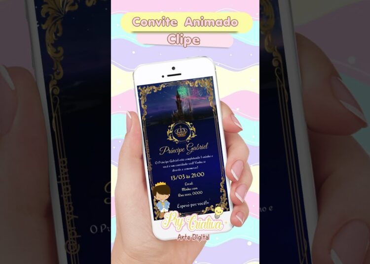 Convite Animado Realeza Príncipe