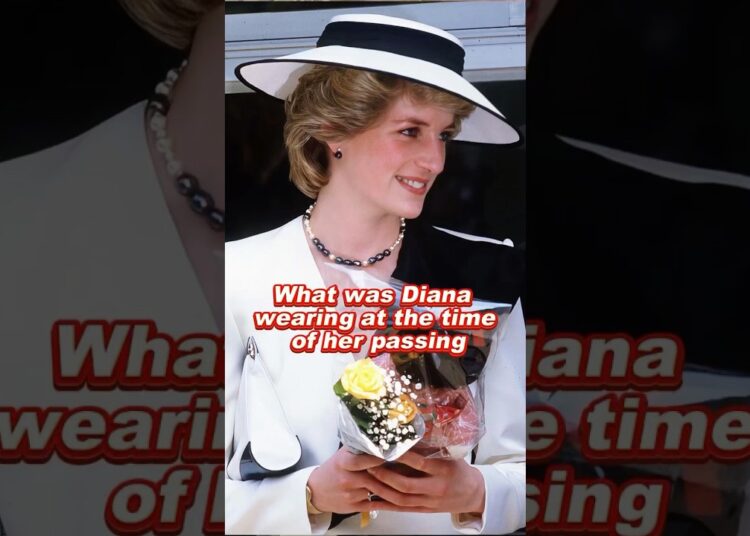 What was Diana wearing at the time of her passing #Diana #royal #celebrity