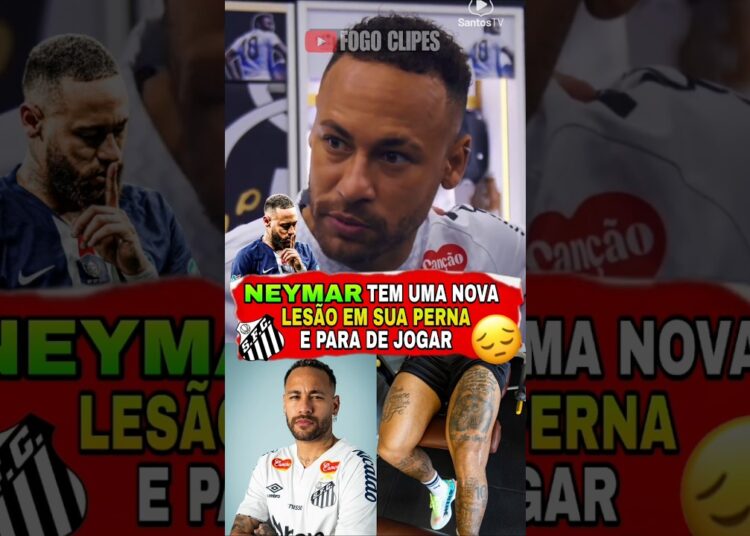 NEYMAR LESIONADO NOVAMENTE! Santos confirma nova lesão e craque pode ficar SEMANAS FORA ⚠️😱