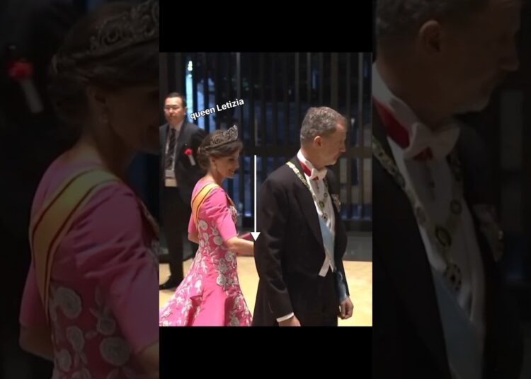 🌀Let me walking other side❤️ king Felipe and queen Letizia highlight movement#royal