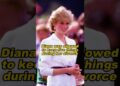 Diana was allowed to keep five things during her divorce #Diana #royal #subscribe