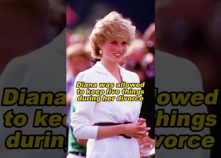 Diana was allowed to keep five things during her divorce #Diana #royal #subscribe