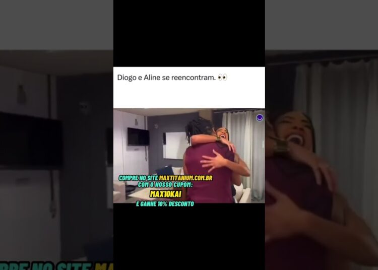 Diogo e Aline se reencontram #famosos #fofoca #ultimasnoticia #fofocadodia #noticias #fofocas