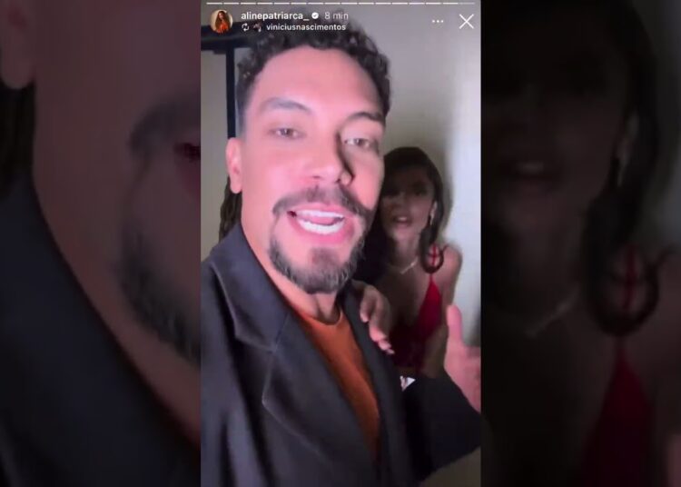 🚨VEJA! Vinícius, Aline e Vitória nos bastidores da final do #BBB25
