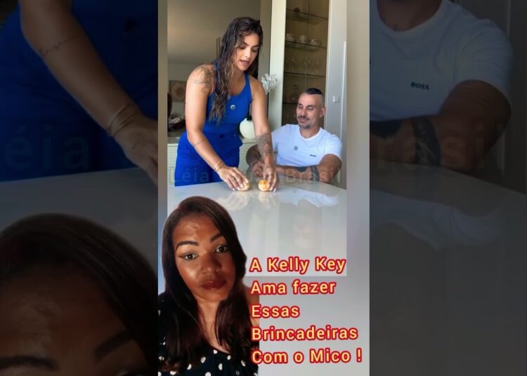 Kelly Key sempre criativa com as brincadeiras com o Mico 😱 #fofoca #famosos #kellykey #mico #família