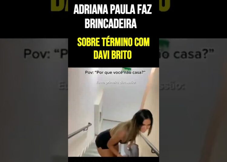 Adriana Paula faz brincadeira sobre término com Davi Brito #AdrianaPaula #DaviBrito