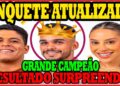 BBB 2025:CAMPEÃO!Enquete ATUALIZADA BBB aponta  quem GANHA o BBB 25 Guilherme Renata ou João Pedro
