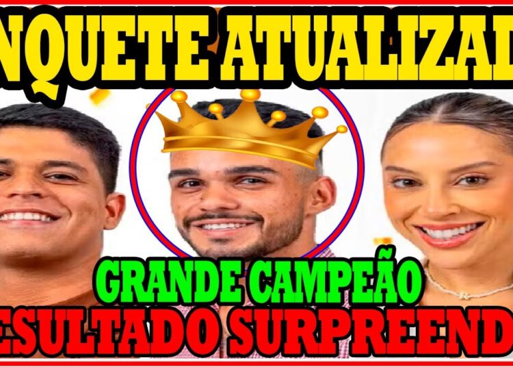 BBB 2025:CAMPEÃO!Enquete ATUALIZADA BBB aponta  quem GANHA o BBB 25 Guilherme Renata ou João Pedro