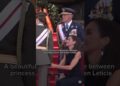beautiful moment between queen and Leonor princess #princess #king #history #shorts