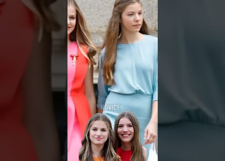 Two beautiful princess of Spanish Royal family #spanishroyalfamily #shorts