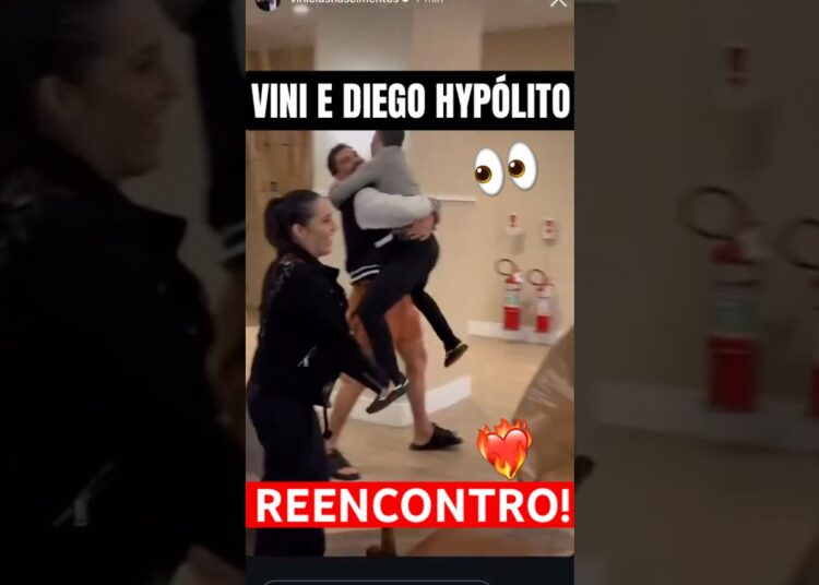 🚨Diego Hypólito e Vinicius se reencontram após eliminação do BBB 25! Shippam essa amizade?