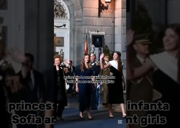princess Leonor and infanta Sofia of Spain #princess #king #history #shorts