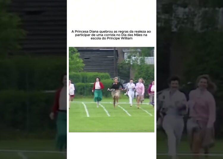 A Princesa Diana quebrou as regras da realeza ao participar de uma corrida no Dia das Mães