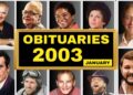 15 HOLLYWOOD STARS & Famous People Who Tragically Passed Away in January 2003