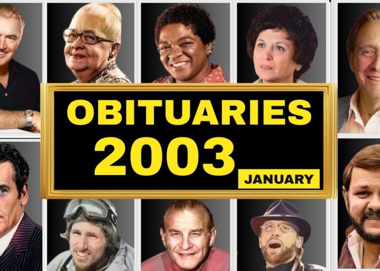15 HOLLYWOOD STARS & Famous People Who Tragically Passed Away in January 2003