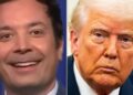 Jimmy Fallon encontra uma maneira de ajudar Trump com a fantasia de 2028. Mais ou menos.