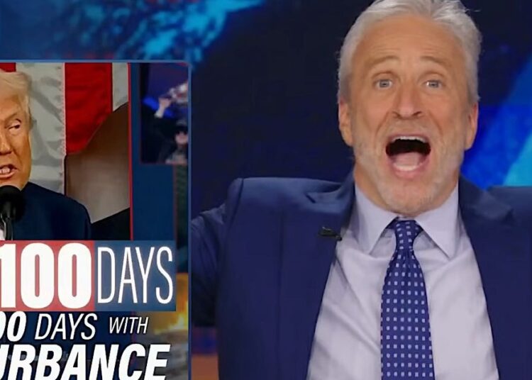 Jon Stewart atinge Trump com um aviso de 's ** thole'