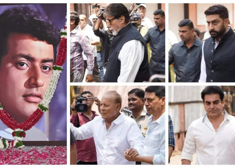 Manoj Kumar Funeral: Amitabh Bachchan e Abhishek Bachchan, Salim Khan e Arbaaz Khan entre várias outras celebridades de Bollywood chegam para prestar respeitos finais - Fotos |