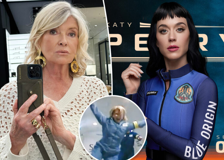 Martha Stewart faz Dig em Katy Perry após o vôo de origem azul