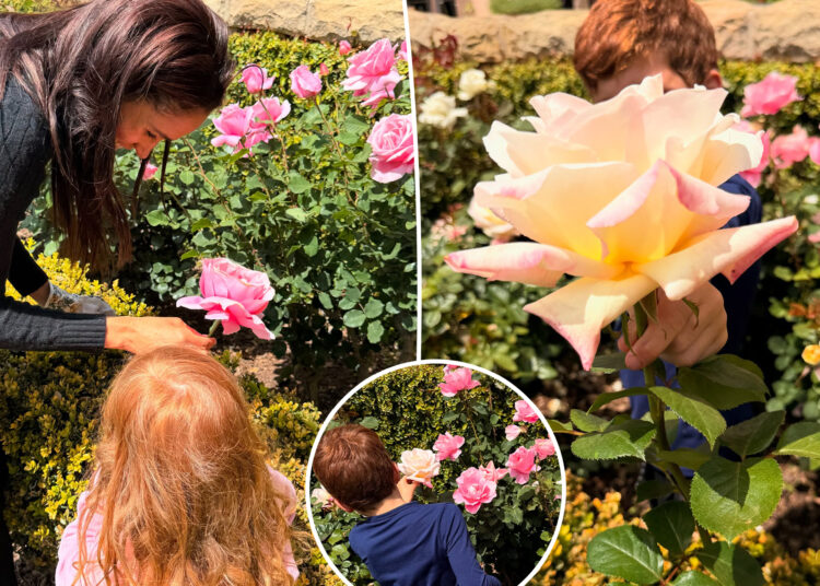 Meghan Markle compartilha fotos raras de Archie, Lilibet em Garden, depois de revelar o sotaque americano da filha
