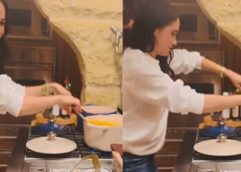 Meghan Markle dança Giddily na cozinha enquanto ela finalmente revela a data de lançamento para a marca Jam