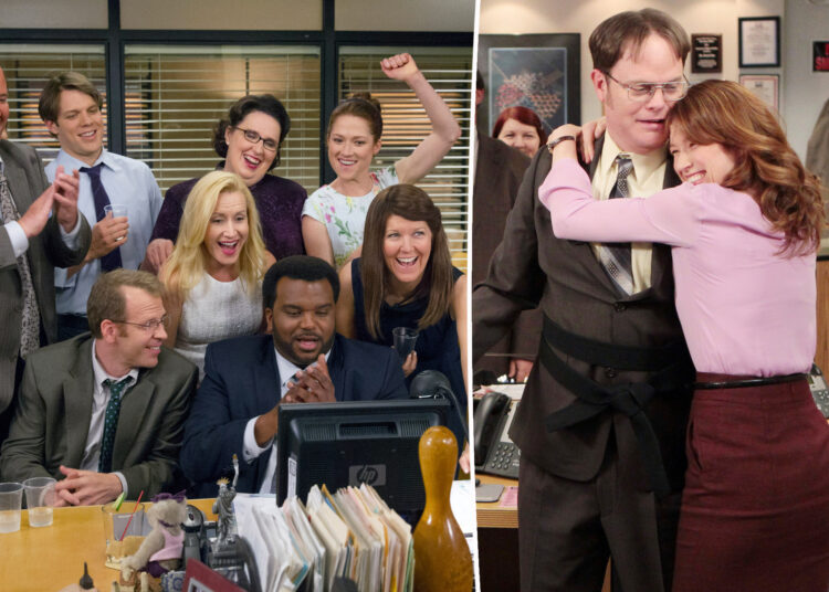 O que o elenco de 'The Office' estava fazendo secretamente em mesas enquanto filmava