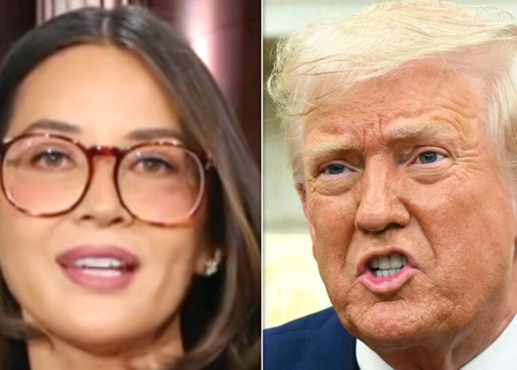 Olivia Munn assume as tarifas de Trump em Surprise 'Daily Show' Return