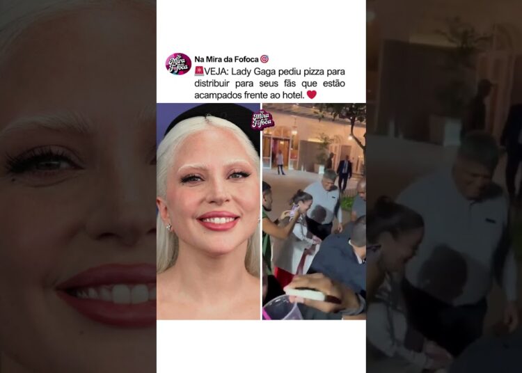 LADY GAGA COMPRA PIZZA PARA FÃS😱🚨 #ladygaga #fofoca #famosos #celebridades