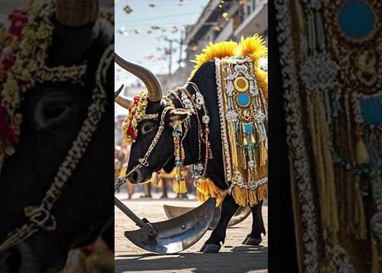 Em uma cidade do Brasil, bois desfilam como celebridades!