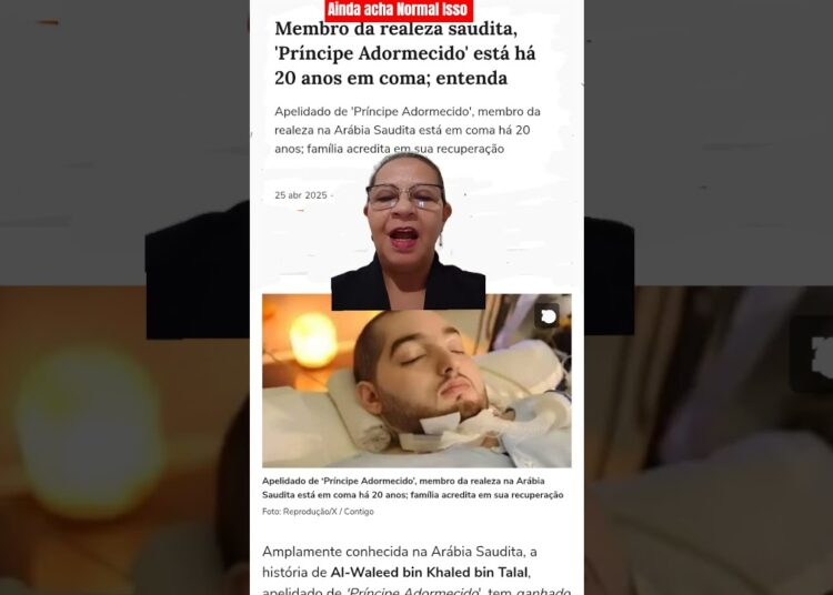 Membro da realeza Saudita, ‘príncipe adormecido’ está 20 anos em Coma