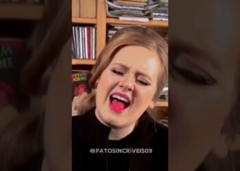 Adele não pode evitar de chocar quando ela canta essa musica!#curiosidades #noticias #brazil