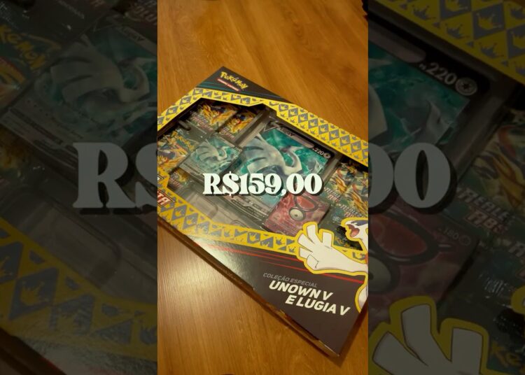 R$159,00 nessa box de realeza absoluta do Lugia V, será que eu recupero esse valor? #pokemon #tcg