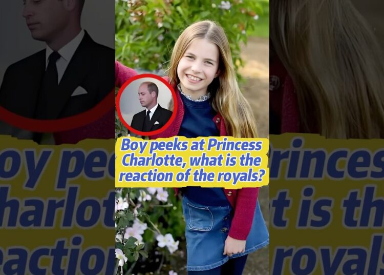 ¿La reacción de la realeza cuando los chicos echaron un vistazo a la princesa Charlotte?#celebrity