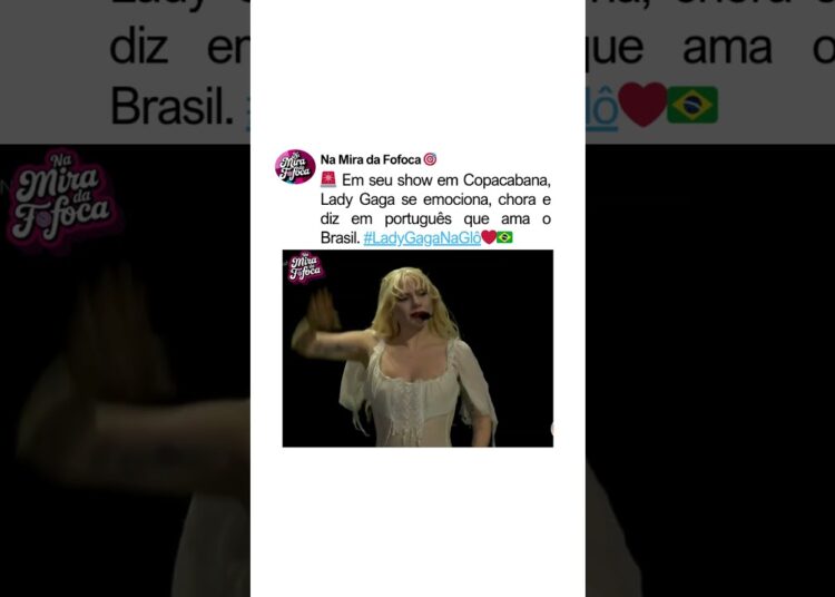 LADY GAGA CHORA EM SHOW NO BRASIL😭❤️🇧🇷 #ladygaga #multishow #globo