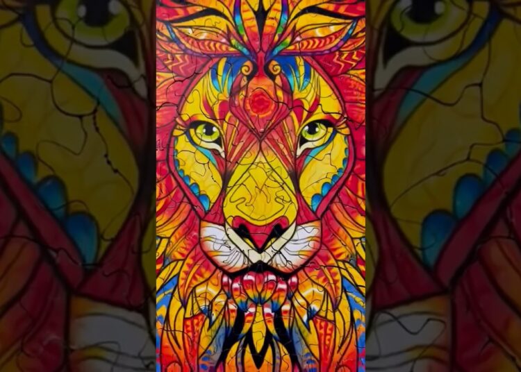Versão completa!!! Mostrando a nossa verdadeira forma da nossa realeza.#leon #art #savage #puzzle