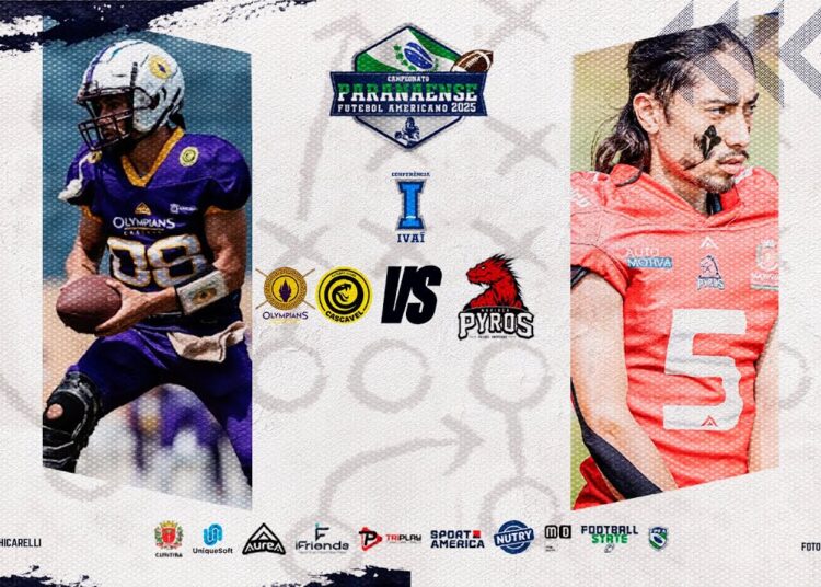 Ao Vivo – Paranaense de Futebol Americano 2025 – Cascavel Olympians x Maringá Pyros