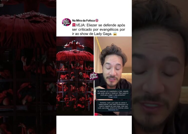 ELIZER DEFENDE-SE DE EVANGELICOS🚨😱 #famosos #ladygaga #evangélicos #fofoca