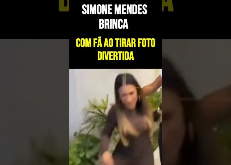 Simone Mendes brinca com fã ao tirar foto divertida #SimoneMendes