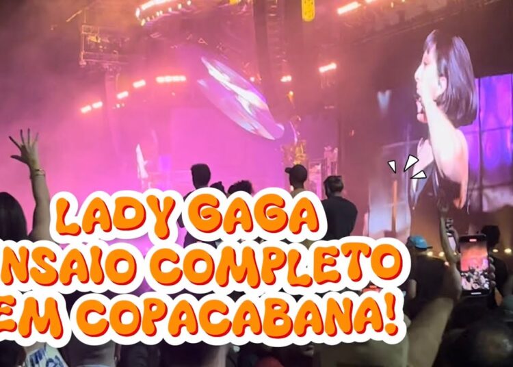 LADY GAGA ILUMINA COPACABANA: O Ensaio Épico que Parou o Rio! ✨#ladygaga