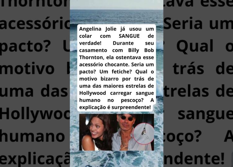 SANGUE no Pescoço! Amor BIZARRO de Jolie!
