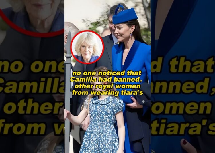 no one noticed that Camilla had banned，other royal womenfrom wearing tiara’s#charlotte #subscribe