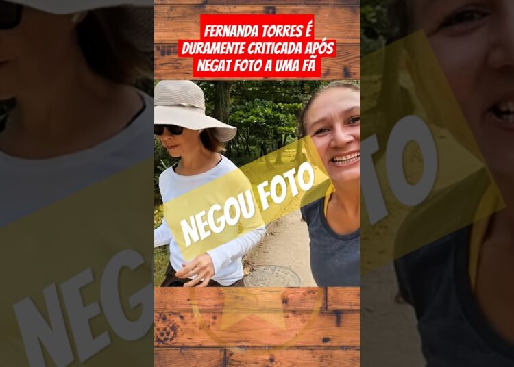 Fernanda Torres se recusou a tirar foto com fã #famosos #fofocas #fernandatorres