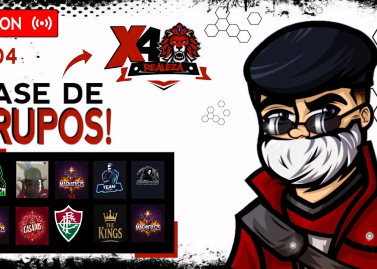 FASE DE GRUPOS!❤X4 REALEZA❤SEASON 2❤ DIA 04 ❤ LIVE ON DE FREE FIRE
