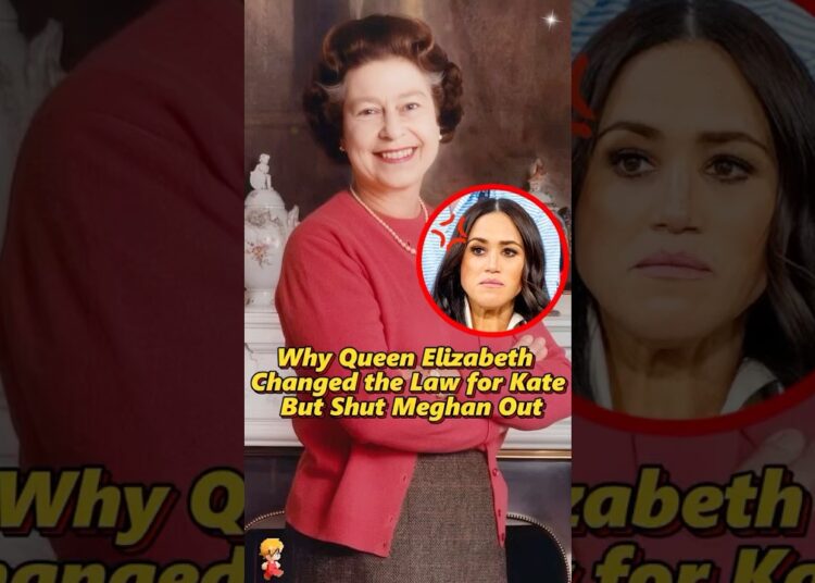 Why Queen Elizabeth Changed the Law for Kate, but Turned Away from Meghan?#shorts #royal  #queen