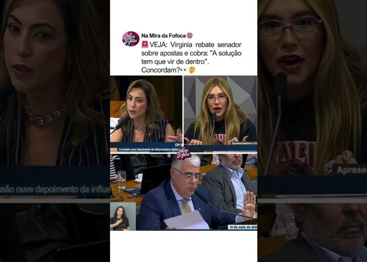 VIRGINIA FALA VERDADES PARA SENADORES👏❤️ #virginia APOSTAS SOLUÇÃO DE DENTRO#fofoca #brasil #famosos