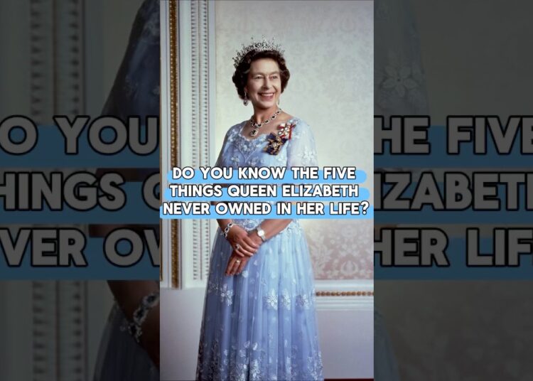 Do you know the five things queen Elizabeth never owned in her life?#shorts #elizabeth #royal